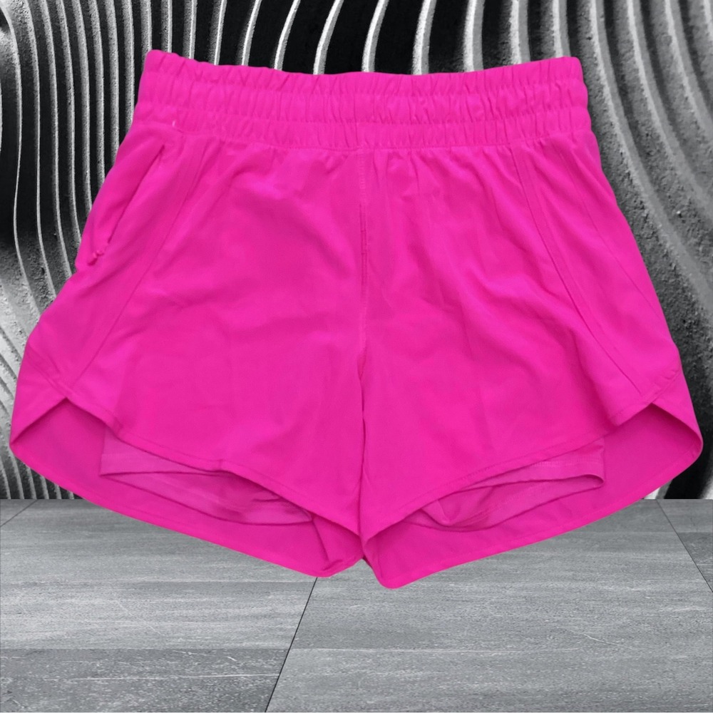 Avia Womens Hot Pink 2-in-1 Running Shorts with Liner Size Small pockets